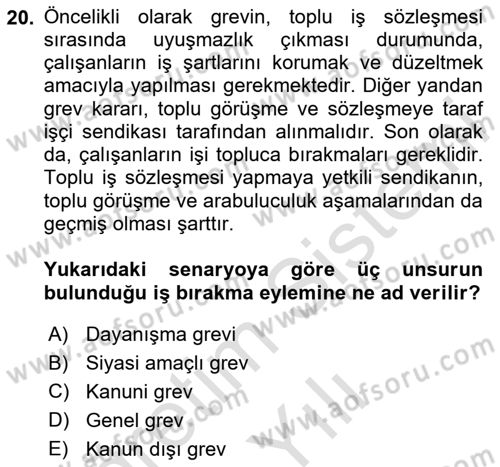 Medya Ekonomisi ve İşletmeciliği Dersi 2023 - 2024 Yılı Yaz Okulu Sınav Soruları 20. Soru