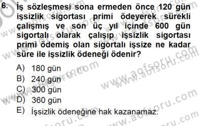 Medyada Çalışma Hayatı Dersi 2012 - 2013 Yılı (Final) Dönem Sonu Sınav Soruları 6. Soru