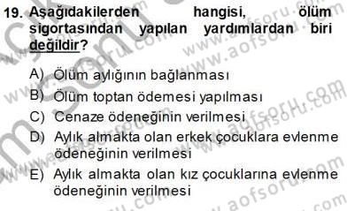 Medyada Çalışma Hayatı Dersi 2013 - 2014 Yılı (Final) Dönem Sonu Sınavı 19. Soru