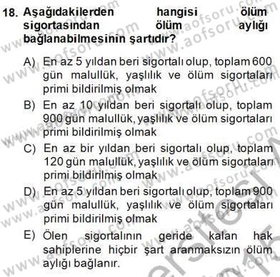 Medyada Çalışma Hayatı Dersi 2014 - 2015 Yılı (Final) Dönem Sonu Sınav Soruları 18. Soru