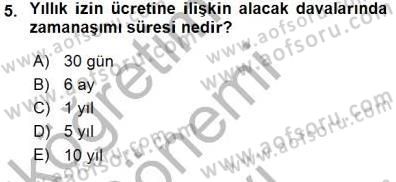 Medyada Çalışma Hayatı Dersi 2015 - 2016 Yılı (Final) Dönem Sonu Sınav Soruları 5. Soru