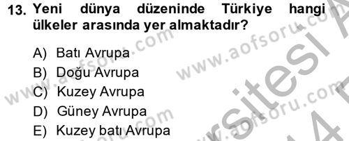 Medya Siyaset Kültür Dersi 2013 - 2014 Yılı (Vize) Ara Sınav Soruları 13. Soru