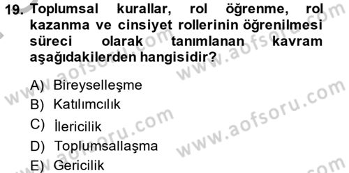 Medya Siyaset Kültür Dersi 2014 - 2015 Yılı (Final) Dönem Sonu Sınav Soruları 19. Soru