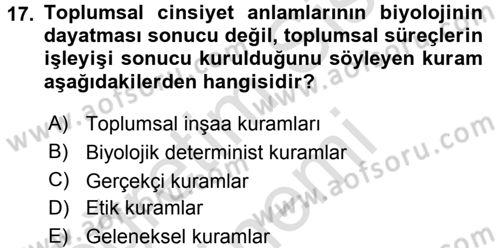 Medya Siyaset Kültür Dersi 2015 - 2016 Yılı (Final) Dönem Sonu Sınav Soruları 17. Soru
