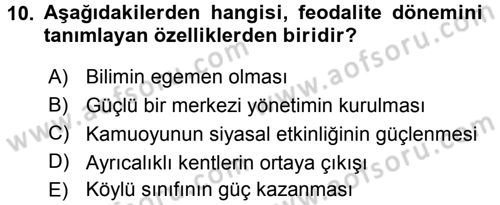 Medya Siyaset Kültür Dersi 2016 - 2017 Yılı (Vize) Ara Sınav Soruları 10. Soru