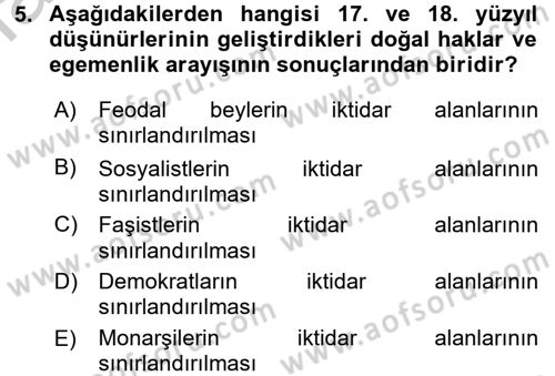 Medya Siyaset Kültür Dersi 2016 - 2017 Yılı (Vize) Ara Sınav Soruları 5. Soru