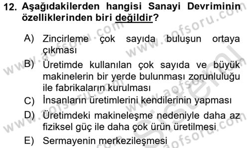 Medya Siyaset Kültür Dersi 2016 - 2017 Yılı (Final) Dönem Sonu Sınav Soruları 12. Soru