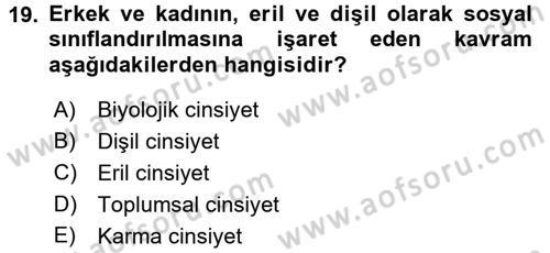Medya Siyaset Kültür Dersi 2017 - 2018 Yılı (Final) Dönem Sonu Sınav Soruları 19. Soru