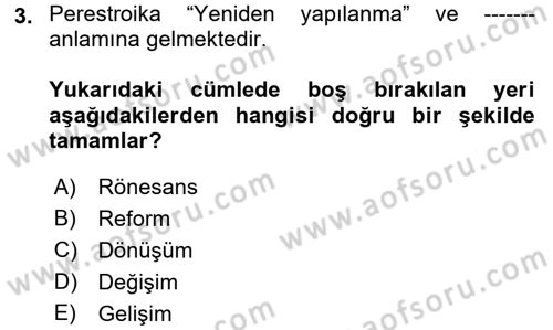 Medya Siyaset Kültür Dersi 2017 - 2018 Yılı (Final) Dönem Sonu Sınav Soruları 3. Soru