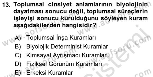 Medya Siyaset Kültür Dersi 2018 - 2019 Yılı 3 Ders Sınav Soruları 13. Soru