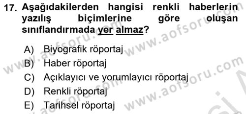 Medya Siyaset Kültür Dersi 2018 - 2019 Yılı 3 Ders Sınav Soruları 17. Soru