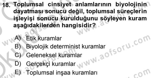 Medya Siyaset Kültür Dersi 2018 - 2019 Yılı Yaz Okulu Sınav Soruları 18. Soru