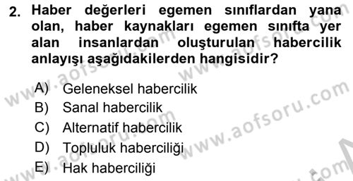 Medya Siyaset Kültür Dersi 2018 - 2019 Yılı Yaz Okulu Sınav Soruları 2. Soru