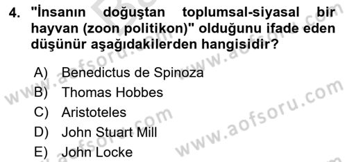 Medya Siyaset Kültür Dersi 2021 - 2022 Yılı (Final) Dönem Sonu Sınav Soruları 4. Soru