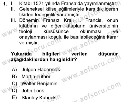 Medya Siyaset Kültür Dersi 2022 - 2023 Yılı Yaz Okulu Sınav Soruları 1. Soru