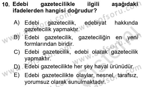 Medya Siyaset Kültür Dersi 2022 - 2023 Yılı Yaz Okulu Sınav Soruları 10. Soru