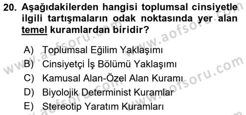 Medya Siyaset Kültür Dersi 2022 - 2023 Yılı Yaz Okulu Sınav Soruları 20. Soru