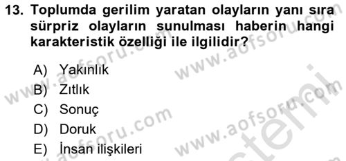 Medya Siyaset Kültür Dersi 2023 - 2024 Yılı (Final) Dönem Sonu Sınav Soruları 13. Soru