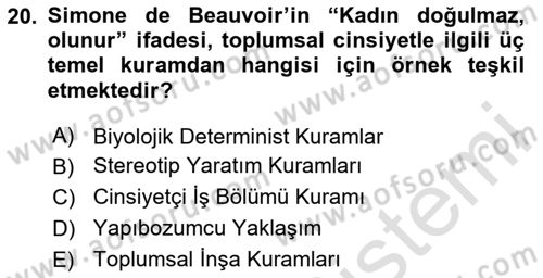 Medya Siyaset Kültür Dersi 2023 - 2024 Yılı (Final) Dönem Sonu Sınav Soruları 20. Soru