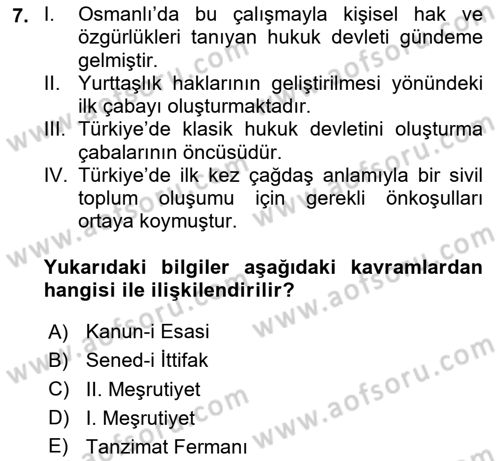 Medya Siyaset Kültür Dersi 2023 - 2024 Yılı Yaz Okulu Sınav Soruları 7. Soru
