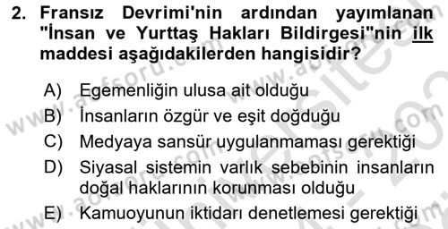 Medya Siyaset Kültür Dersi 2024 - 2025 Yılı (Vize) Ara Sınav Soruları 2. Soru