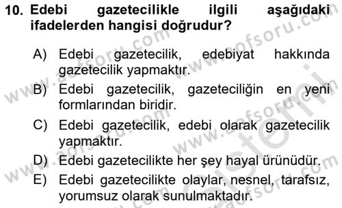Medya Siyaset Kültür Dersi 2024 - 2025 Yılı Yaz Okulu Sınav Soruları 10. Soru