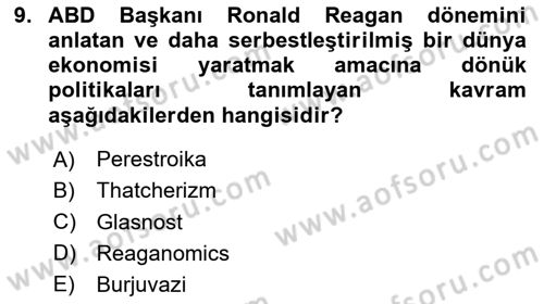 Medya Siyaset Kültür Dersi 2024 - 2025 Yılı Yaz Okulu Sınav Soruları 9. Soru