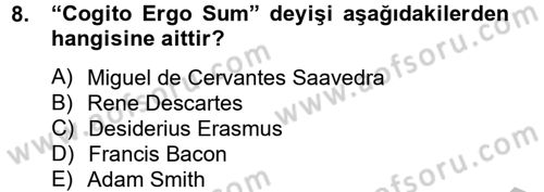 Medya ve Etik Dersi 2012 - 2013 Yılı (Vize) Ara Sınav Soruları 8. Soru