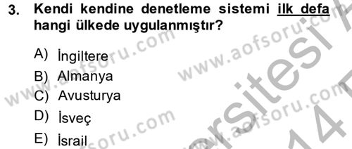 Medya ve Etik Dersi 2013 - 2014 Yılı (Vize) Ara Sınavı 3. Soru