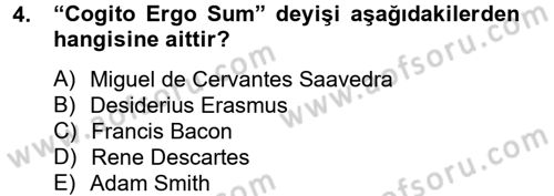 Medya ve Etik Dersi 2013 - 2014 Yılı Tek Ders Sınav Soruları 4. Soru