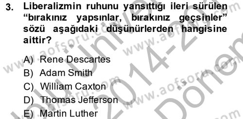 Medya ve Etik Dersi 2014 - 2015 Yılı (Final) Dönem Sonu Sınav Soruları 3. Soru