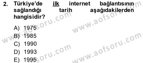 Medya ve Etik Dersi 2014 - 2015 Yılı Tek Ders Sınavı 2. Soru