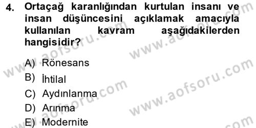 Medya ve Etik Dersi 2014 - 2015 Yılı Tek Ders Sınav Soruları 4. Soru