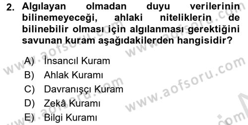 Medya ve Etik Dersi 2015 - 2016 Yılı (Final) Dönem Sonu Sınav Soruları 2. Soru