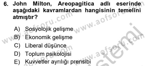 Medya ve Etik Dersi 2016 - 2017 Yılı (Vize) Ara Sınavı 6. Soru