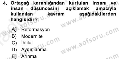 Medya ve Etik Dersi 2017 - 2018 Yılı 3 Ders Sınav Soruları 4. Soru