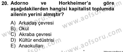 Medya ve Reklam Dersi 2012 - 2013 Yılı (Vize) Ara Sınav Soruları 20. Soru