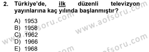 Medya ve Reklam Dersi 2012 - 2013 Yılı (Final) Dönem Sonu Sınav Soruları 2. Soru