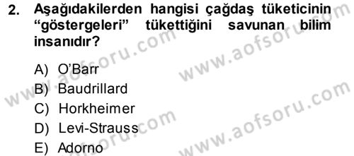 Medya ve Reklam Dersi 2013 - 2014 Yılı (Vize) Ara Sınav Soruları 2. Soru