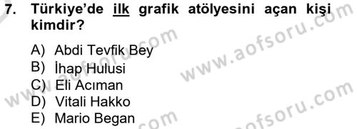 Medya ve Reklam Dersi 2013 - 2014 Yılı Tek Ders Sınav Soruları 7. Soru