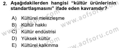 Medya ve Reklam Dersi 2016 - 2017 Yılı 3 Ders Sınav Soruları 2. Soru