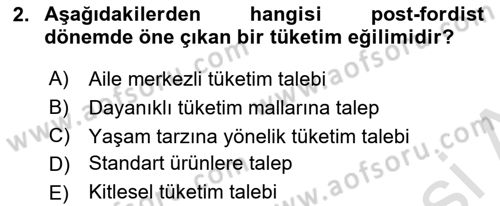 Medya ve Reklam Dersi 2021 - 2022 Yılı (Vize) Ara Sınav Soruları 2. Soru