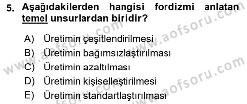 Medya ve Reklam Dersi 2021 - 2022 Yılı (Vize) Ara Sınav Soruları 5. Soru