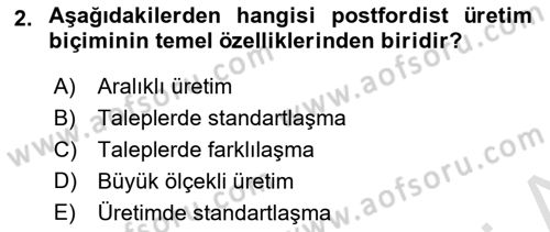 Medya ve Reklam Dersi 2021 - 2022 Yılı Yaz Okulu Sınav Soruları 2. Soru