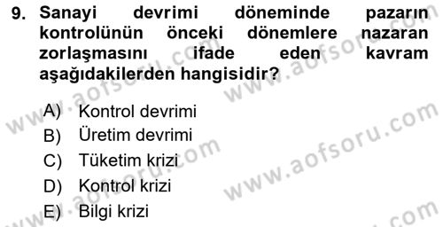 Medya ve Reklam Dersi 2024 - 2025 Yılı (Vize) Ara Sınav Soruları 9. Soru