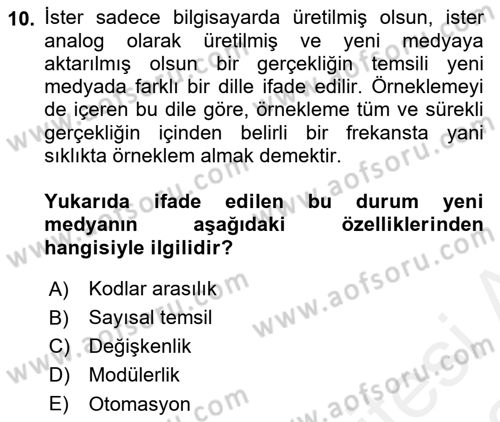 Medya İlişkileri Dersi 2017 - 2018 Yılı (Vize) Ara Sınav Soruları 10. Soru
