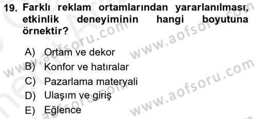 Medya İlişkileri Dersi 2018 - 2019 Yılı (Vize) Ara Sınav Soruları 19. Soru