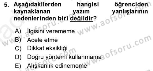 Medyada Dil Kullanımı Dersi 2018 - 2019 Yılı (Vize) Ara Sınav Soruları 5. Soru