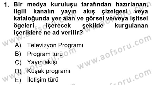 Medyada Dil Kullanımı Dersi 2022 - 2023 Yılı Yaz Okulu Sınavı 1. Soru