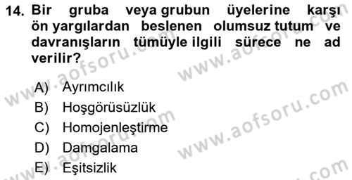 Medyada Dil Kullanımı Dersi 2023 - 2024 Yılı (Vize) Ara Sınavı 14. Soru